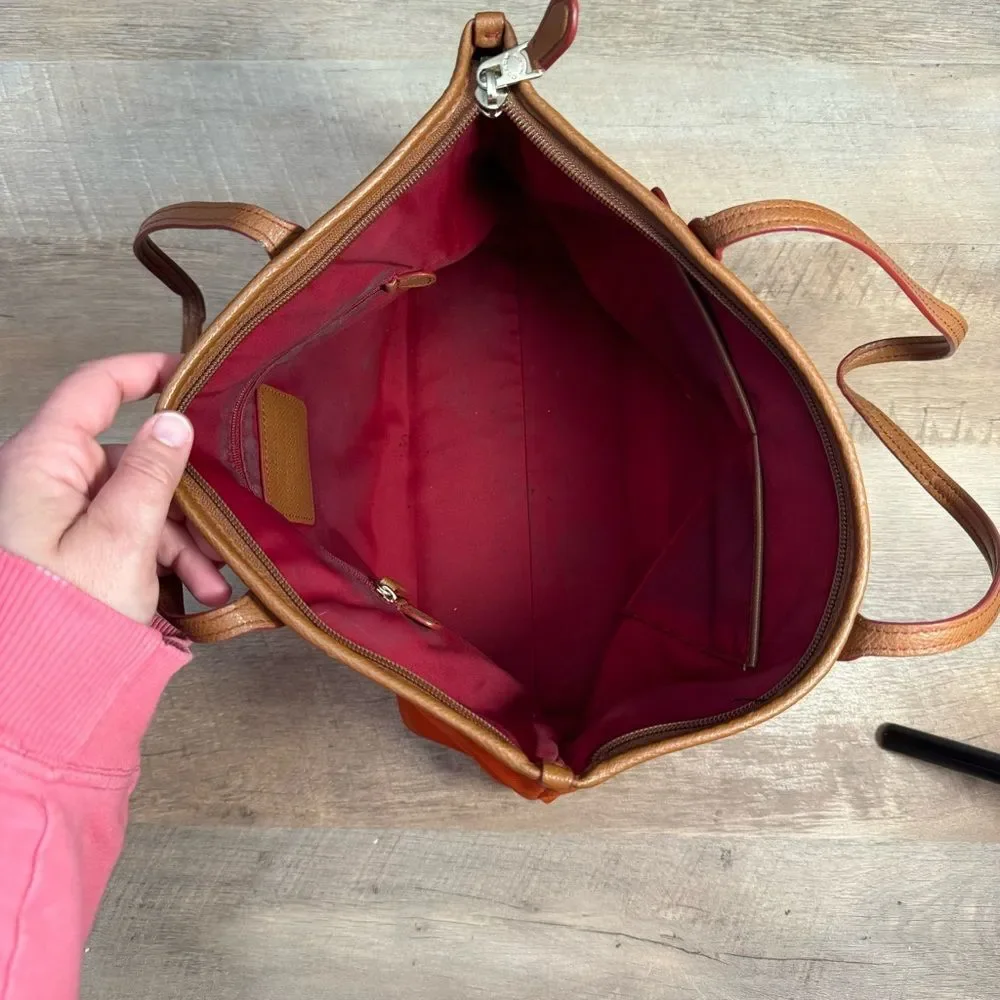 Coach Orange Sawyer Tote Bag